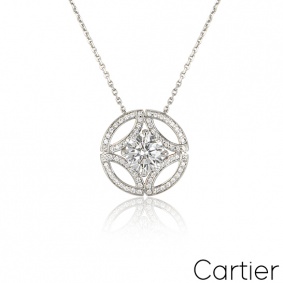 Cartier White Gold Diamond Galanterie de Cartier Pendant N7424173 1.55ct E/VS2 Cartier White Gold Diamond Galanterie de Cartier Pendant N7424173 1.55ct E/VS2